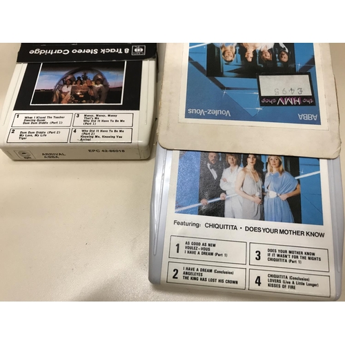 298 - 3 X 1970's ABBA 8 track tapes (untested)