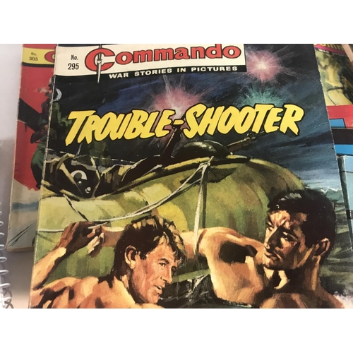 105 - 20+ c1960's Commando Comic Books