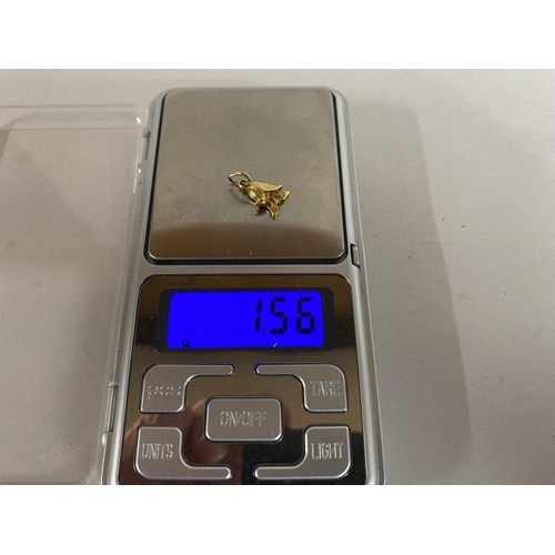 165 - 18ct Gold Charm, 1.56g weight