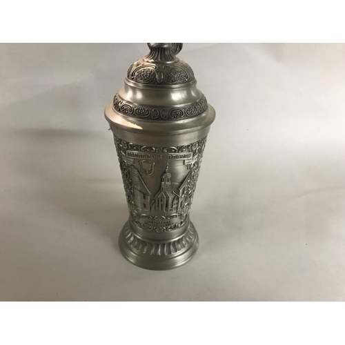 267 - Pewter Becher Stein, 6