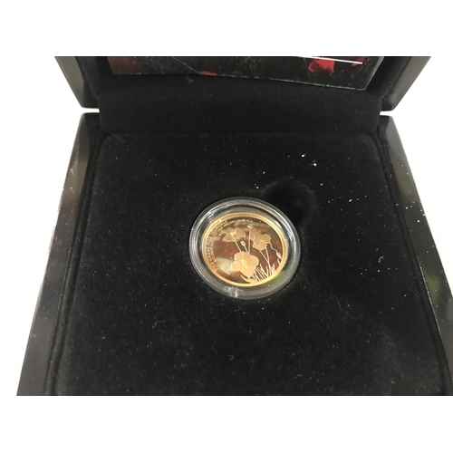 200 - Half Sovereign - Lest we Forget Commemorative coin with Certificate, Mint