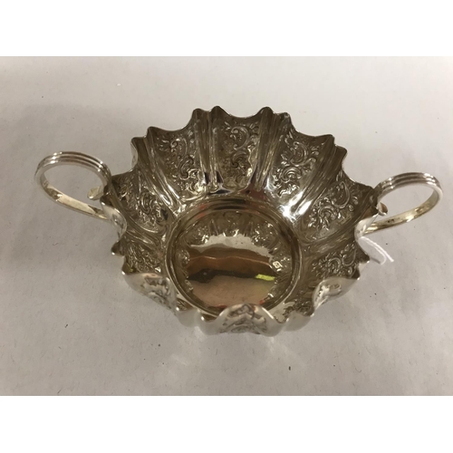 61 - Hall marked Silver 2-handled bowl (3