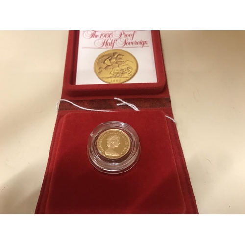 299 - 1980 Proof Half Sovereign Coin - Boxed/certificate