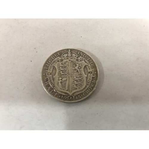 144 - 1915 Half Crown Silver Coin