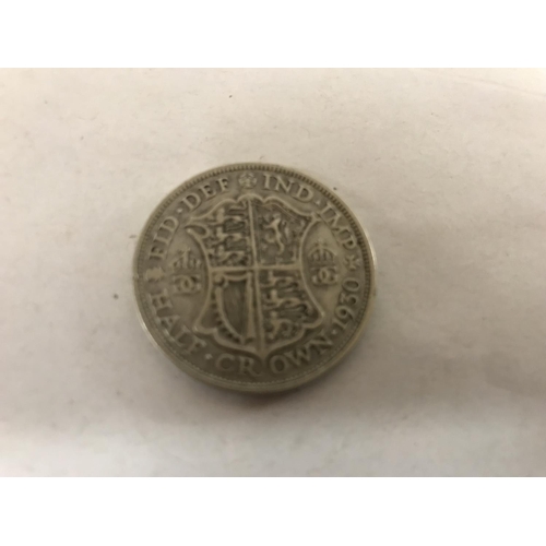 145 - 1930 Half Crown Silver Coin