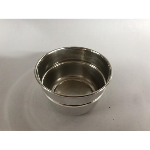 81 - Hall marked Silver Tea Strainer Rest, B'ham 1970, 48g weight