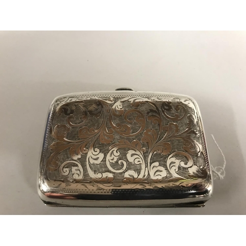 16 - Hall marked Silver Cigarette Case , B'ham 1945 by Joseph Gloster