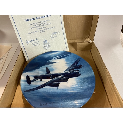 22 - Royal Worcester Plate - Mission Accomplished , boxed with cert