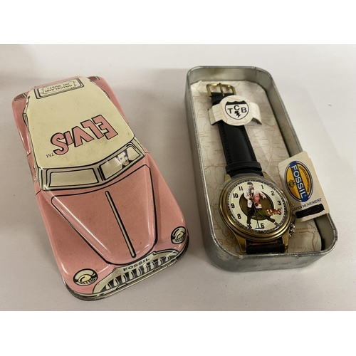 26 - Fossil 'Elvis' limited edition Watch with Tin