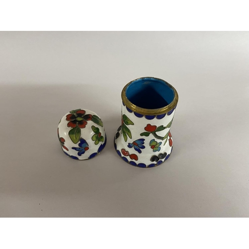 93 - Cloisonne 'Toothpick' Holder, 4