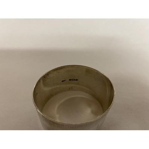 169 - Hall marked Silver Napkin Ring, 25g weight, B'ham 1940