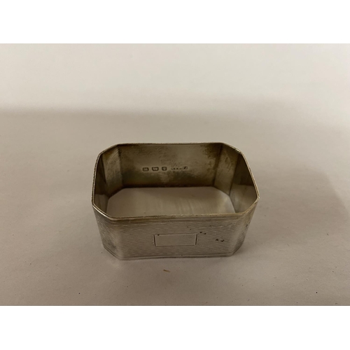 170 - Hall marked Silver Napkin Ring, 22g weight, B'ham 1946