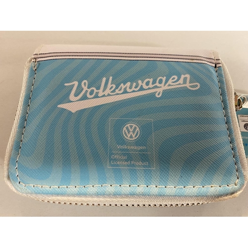 198 - VW Cloth Purse/Wallet, Authentic Product - Turquoise