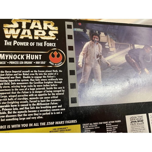 126 - Star Wars Boxed Mynock Hunt with Chewbacca, Princess Leia & Han Solo