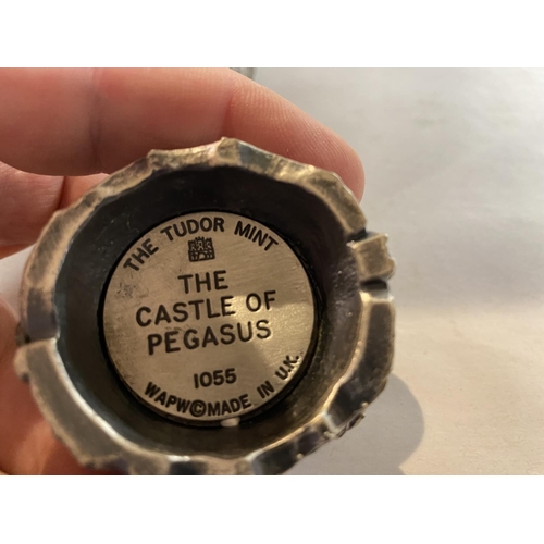 63 - Pewter Myth & Magic - The Castle of Pegasus Trinket Box