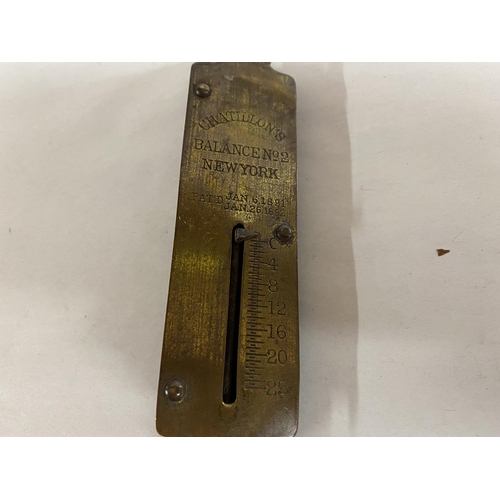 213 - Chatillon's Balance Pocket Scale, Patent c1891/2