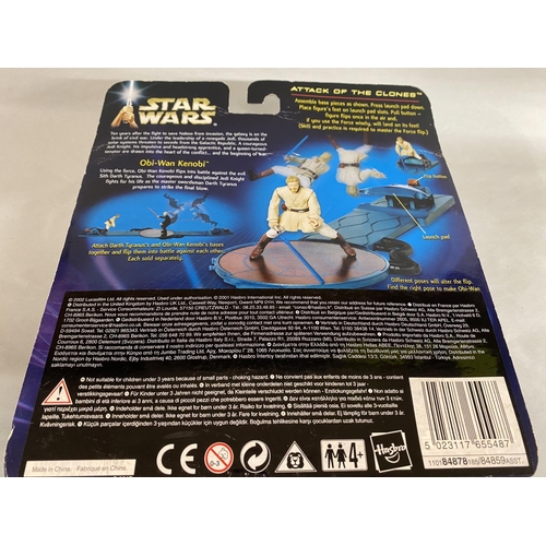 262 - Star Wars - Attack of the Clones - Obi Won Kenobi with Force Flipping Action c2002