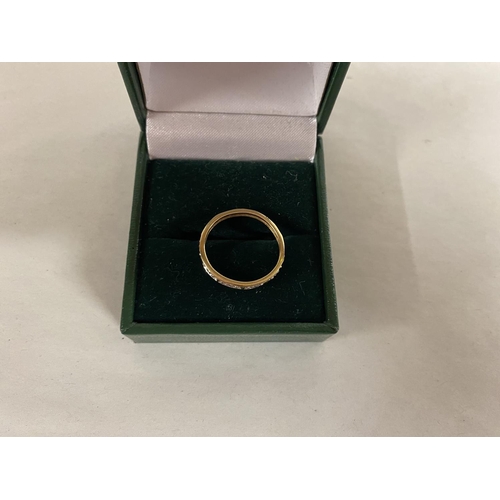 50 - 9ct Gold Band Ring, size L