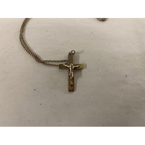 235 - Sterling Silver Cross on Silver Chain