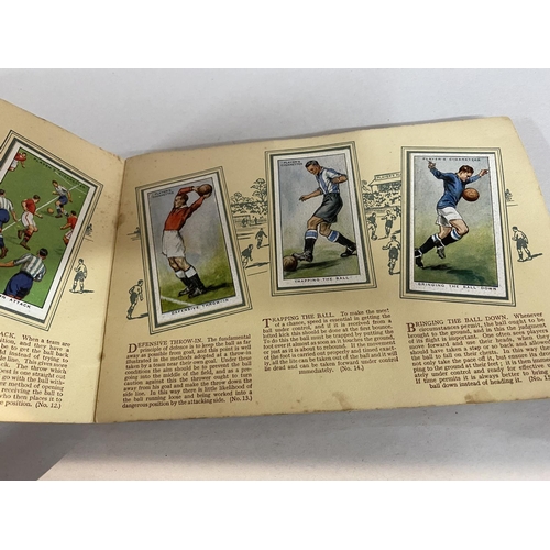 164 - Players Cigarette Cards - Full set of Hints on Association Football in Album (stuck)