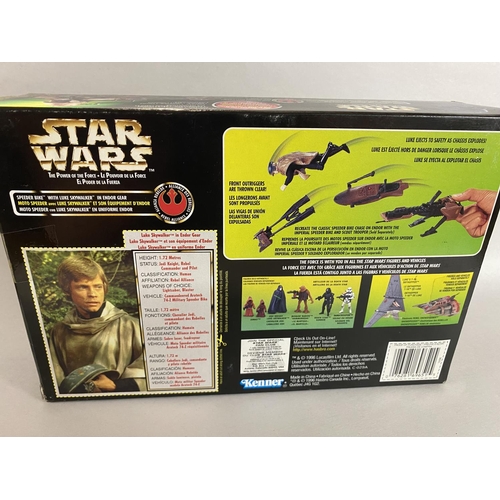 129 - Star Wars - The Power of the Force - Speeder Bike with Luke Skywalker