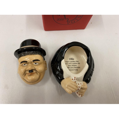 80 - Kevin Francis boxed Face Pot - Oliver Hardy