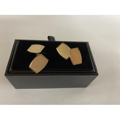 279 - 9ct Gold Chain Link pair of Cufflinks, 5g weight