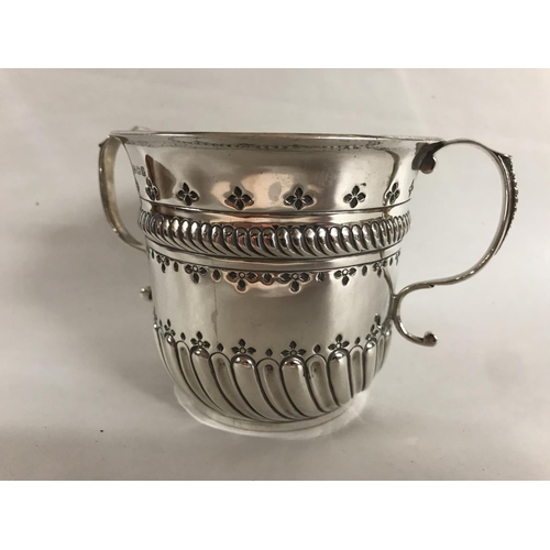 243 - Hall marked Silver Porringer, B'ham 1906, 4