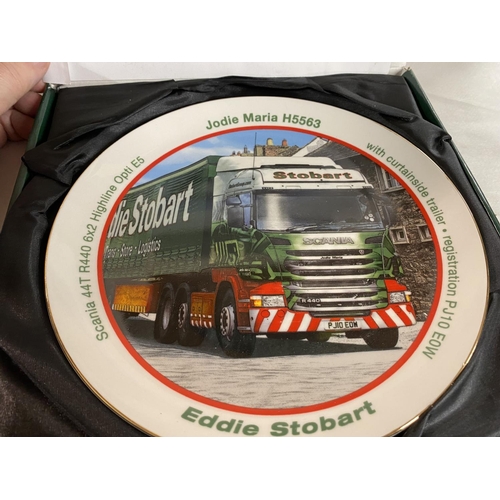 246 - Eddie Stobart Collectors Plate - Jodie Maria H5563