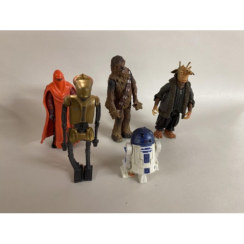 247 - 5 x Star Wars Vintage Plastic Figures, 5