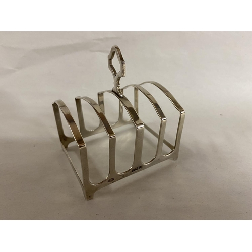 263 - Hallmarked Silver Toast Rack - Birmingham 1946