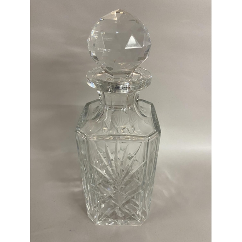 32 - Royal Brierley Crystal Square Decanter