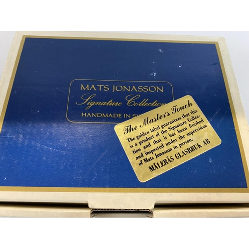 36 - Mats Jonasson Medium Song Bird Paperweight with Original Authenticated Box