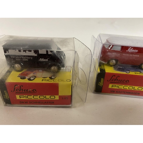 13 - 3 x 1/90 Scale Schuco Piccolo Vehicles