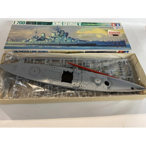 18 - King George V British Battleship Tamiya Kit, sealed Bag, 1/700 scale