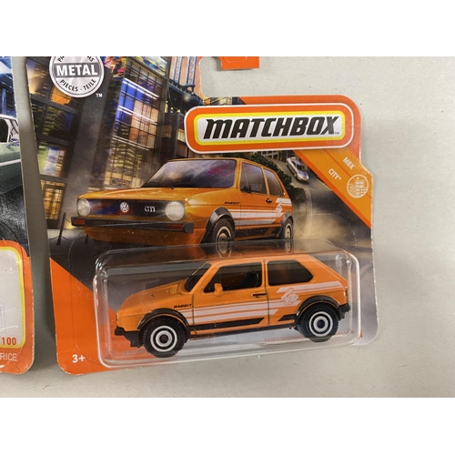 106 - Matchbox Mattel Small Size 1975 Chevy Caprice #86/100 & Volkswagen Golf MK1 #8/100