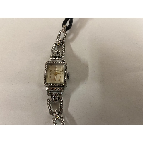 20 - Vidar Ladies Watch (wind up) with Marcasite Surround