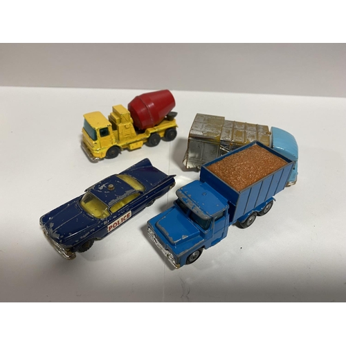 257 - 3 x 1960's Husky Models & 1 x Corgi Juniors - All Play Worn Condition