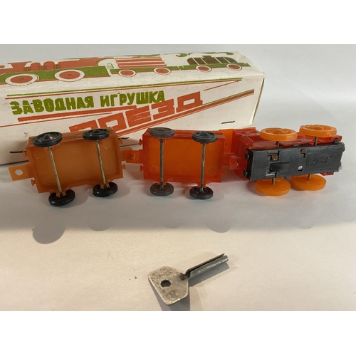 264 - Vintage 1960/70's Russian Clockwork Train, boxed