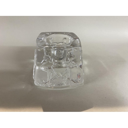 60 - Orrefors 6cm Crystal Votive / Candle Holder