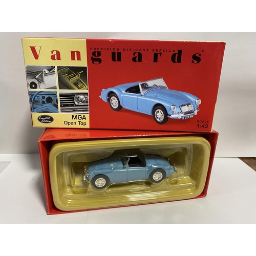 29 - Vanguards 1/43 Scale MGA, Blue