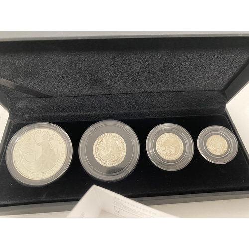 92 - 2008 Silver Proof Britannia 4-Coin Set