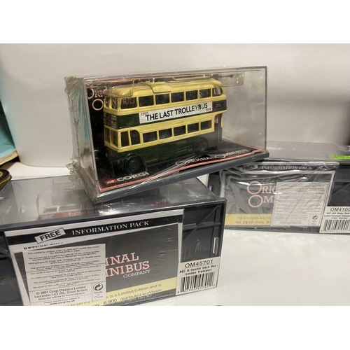 106 - 3 x Corgi Original Omnibus Models