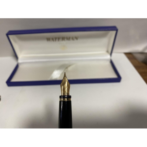 181 - Waterman Fountain Pen with 18ct Gold Nib, Boxed