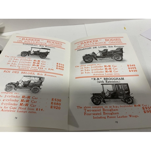 146 - Rolls Royce Reprint of 1905 Catalogue