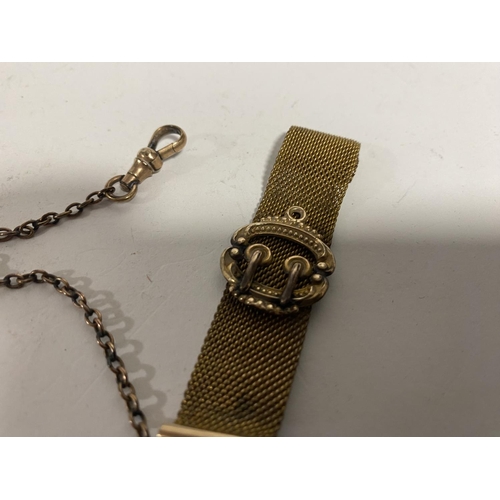 83 - Vintage Pocket Watch Buckle Fob