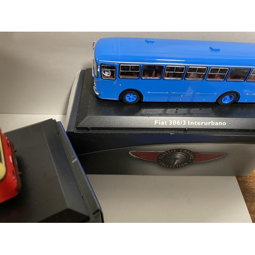 90 - 3 x Boxed Atlas Editions Classic Coaches - 2 Have Mirrors Missing