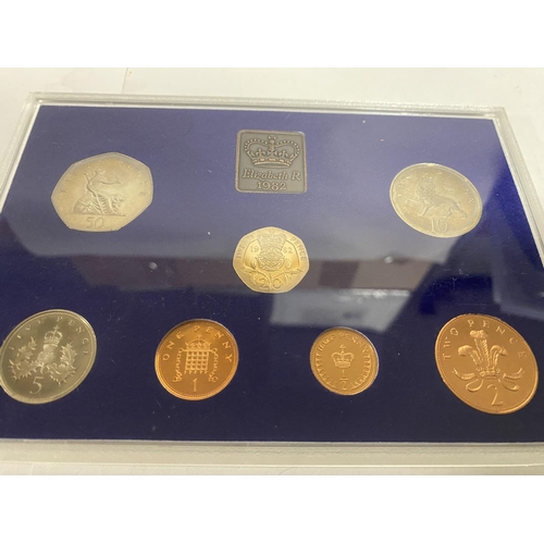 157 - Royal Mint Encased 1982 Coin Collection