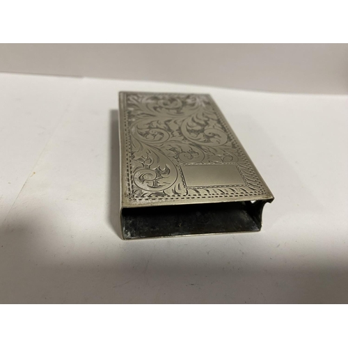 93 - Silver Plated Matchbox Holder (For Swan Vesta's?)