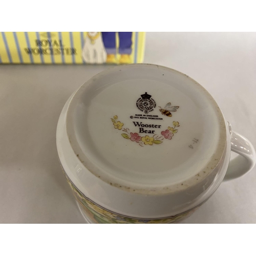 140 - Royal Worcester Wooster Bear Nursery Plate & Mug